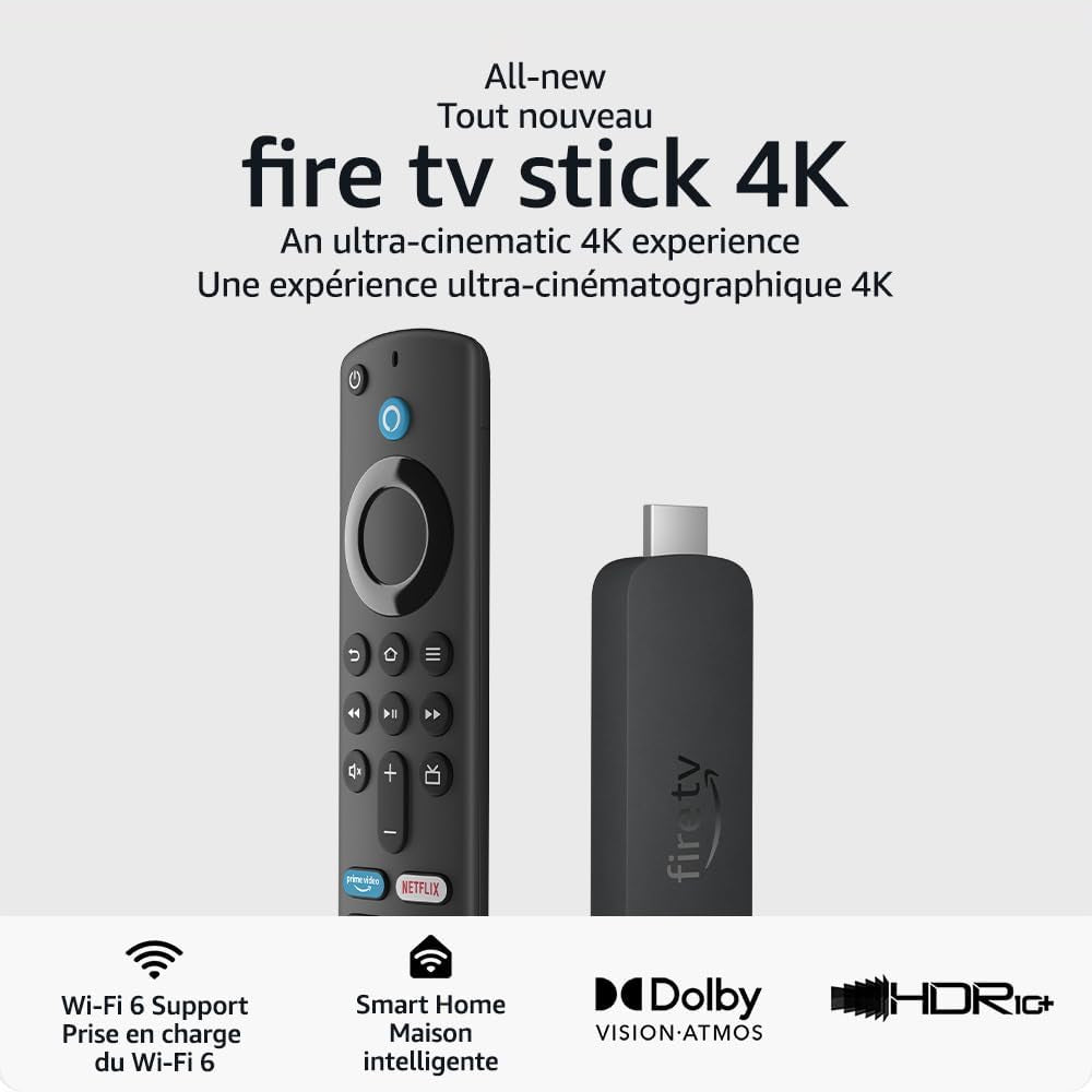 Amazon Fire TV Stick 4K 2nd Gen with Alexa Remote 3rd Gen available in Pakistan.