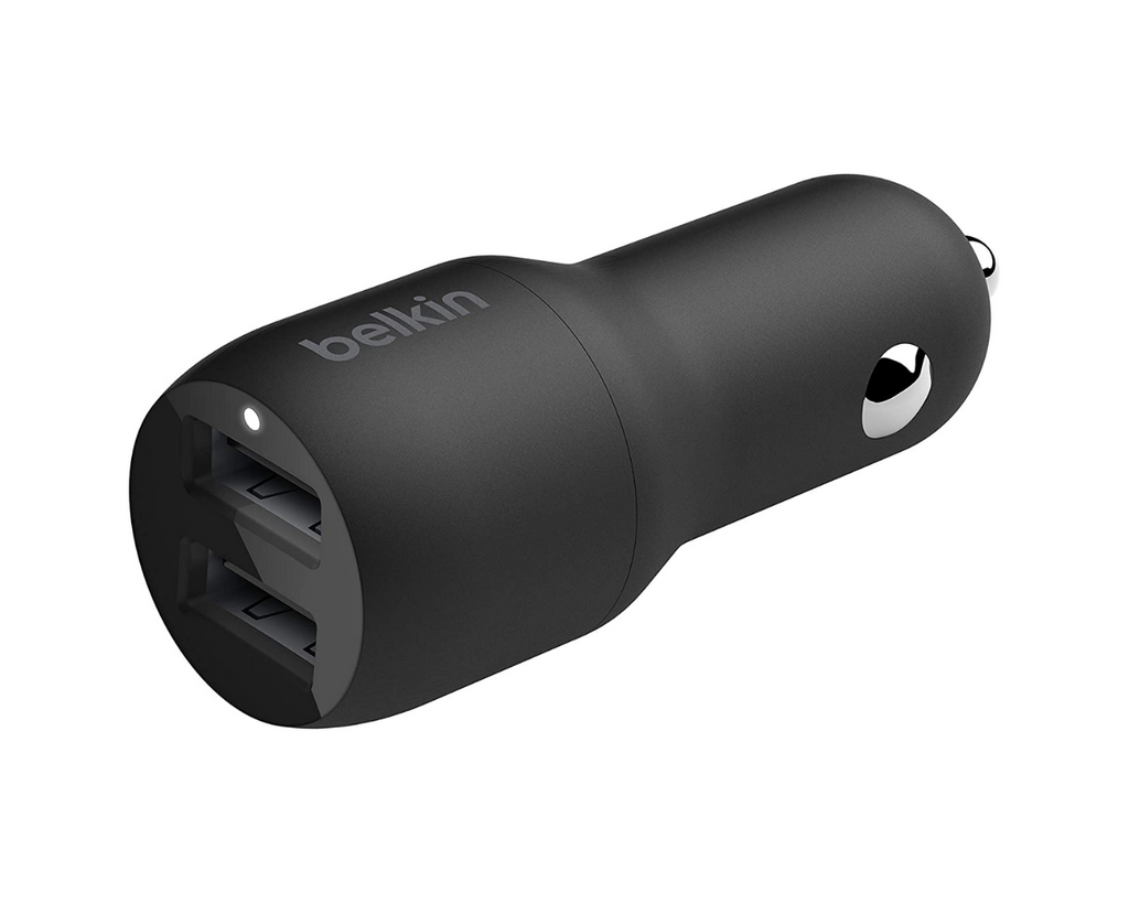 Belkin BOOST↑CHARGE Dual USB-A Car Charger 24W+Lightning Cable at Low Price In Pakistan