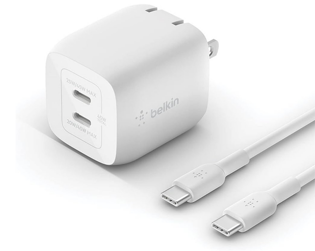 Belkin Boost Charge Pro Dual Type C Charger 45W White buy in Pakistan.