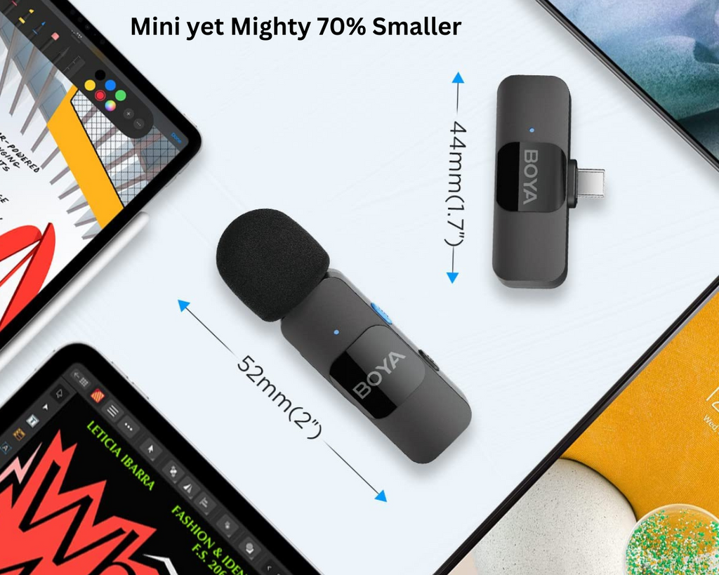 Boya By-V20 Wireless Microphones System for Type C Devices in Pakistan