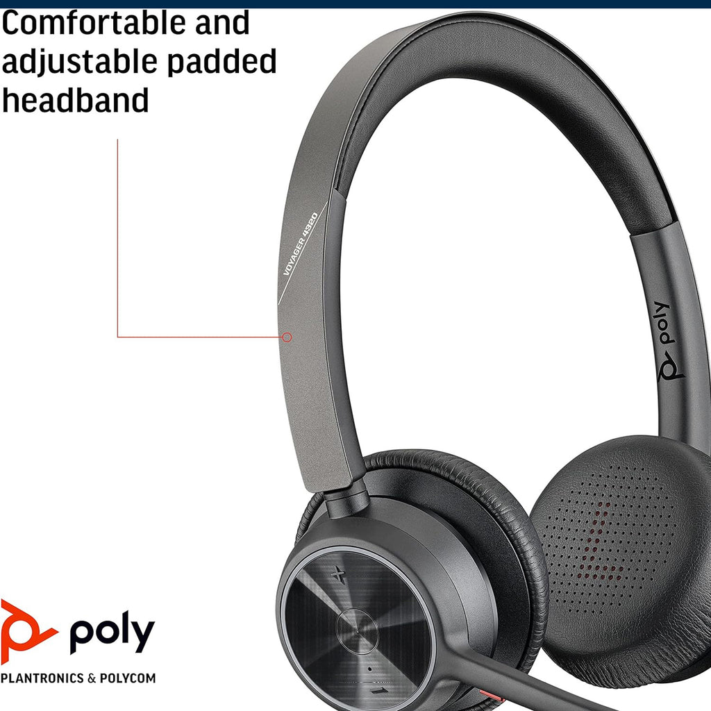 Plantronics Poly Voyager 4320 UC Wireless Headset now available in Pakistan.