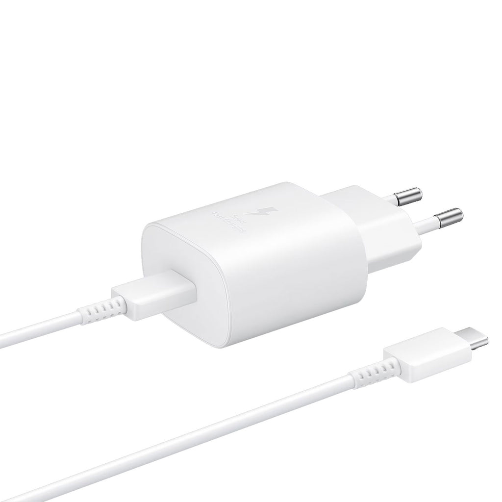 Samsung Type C Wall Charger 25W with Cable 2 Pin White buy at a reasonable Price in Pakistan.