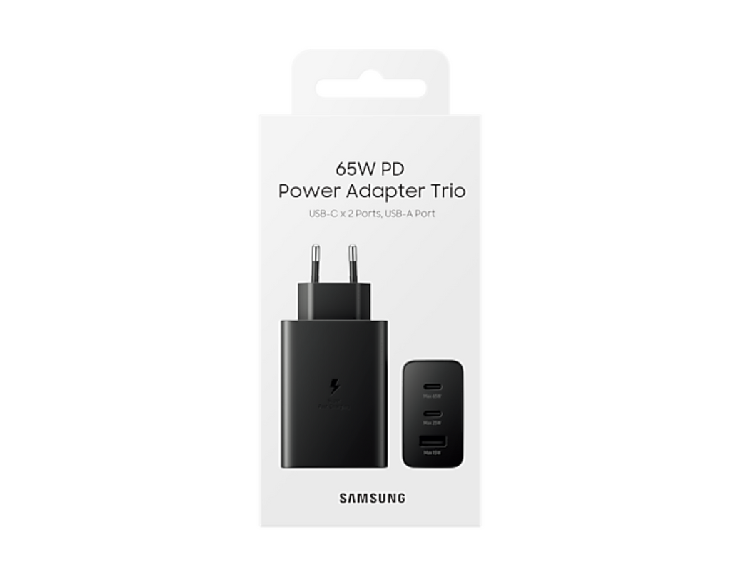 Samsung Power Adapter Trio 65W 3 Pin Black buy at best Price in Pakistan.