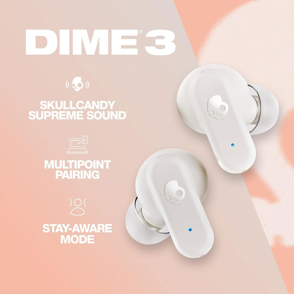 Skullcandy Dime 3 Bluetooth Buds Bone Orange Glow now available at a good Price in Pakistan.