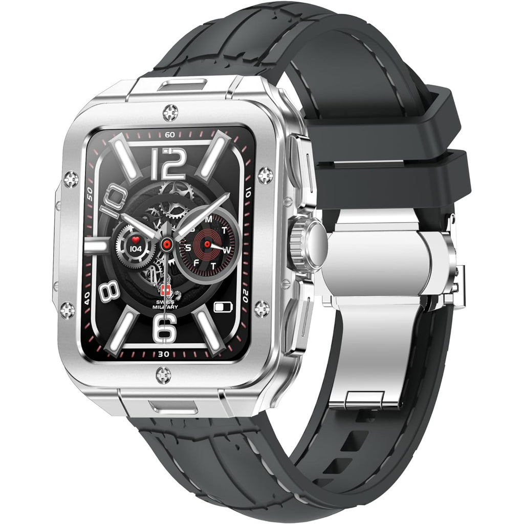 Swiss Military ALPS 2 Smart Watch Silver Frame & Grey Silicon Strap available in Pakistan.