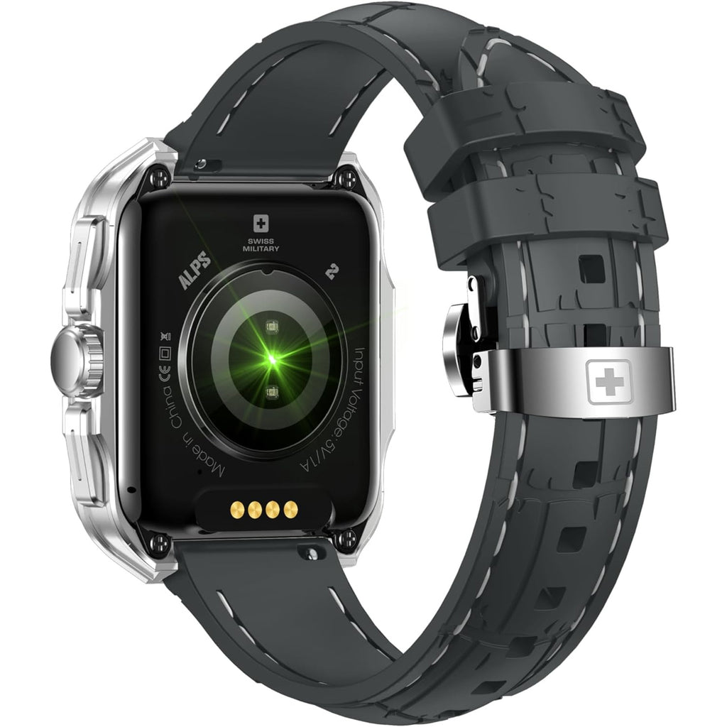 Swiss Military ALPS 2 Smart Watch Silver Frame & Grey Silicon Strap now available at good Price in Pakistan.