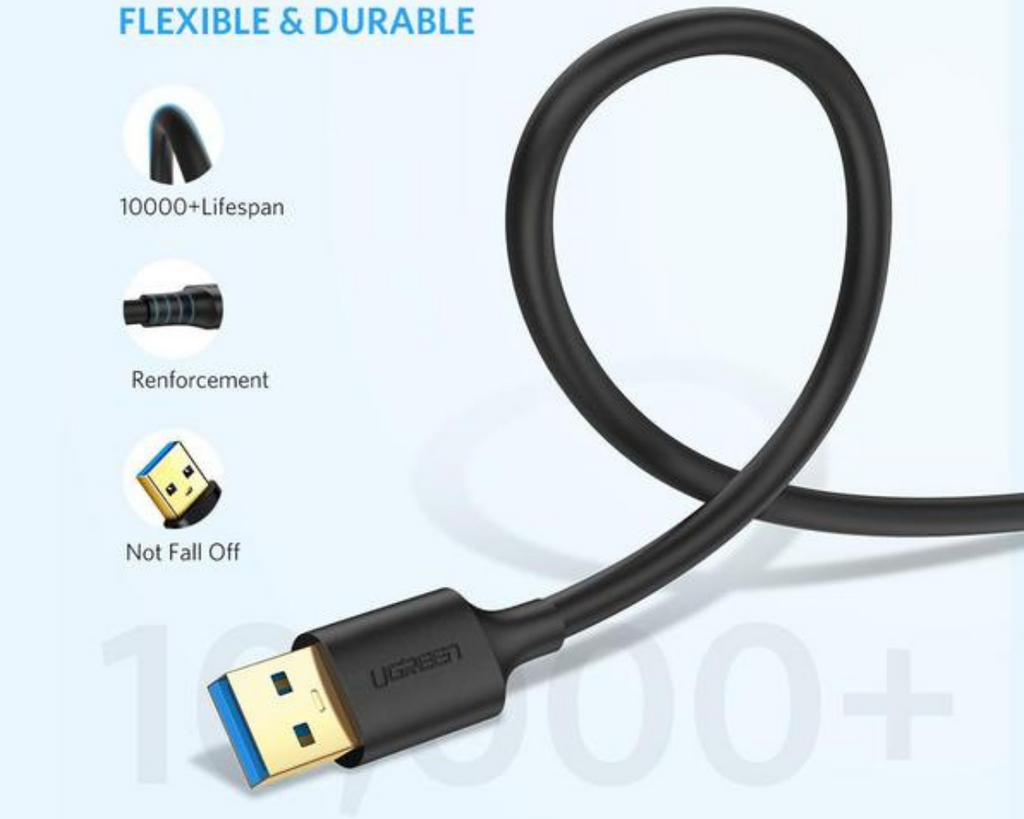 UGREEN USB 3.0 Male to Male Cable 1M Black 10370 in Pakistan.