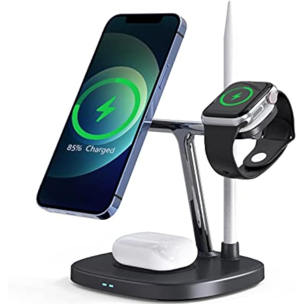WiWU Power Air 4 in 1 Wireless Charger 15W Black M8 buy at a reasonable Price in Pakistan.