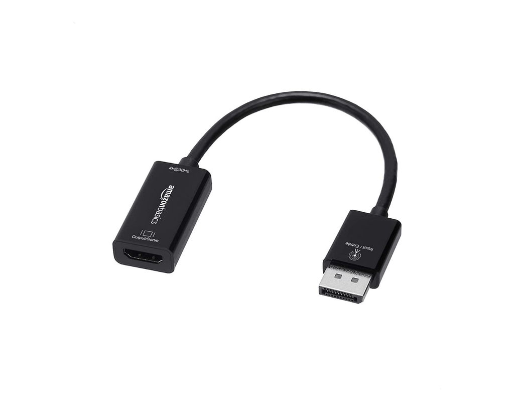 Amazon Basics Display Port to Hdmi Adapter 4K 30Hz - Al Hamd Tech