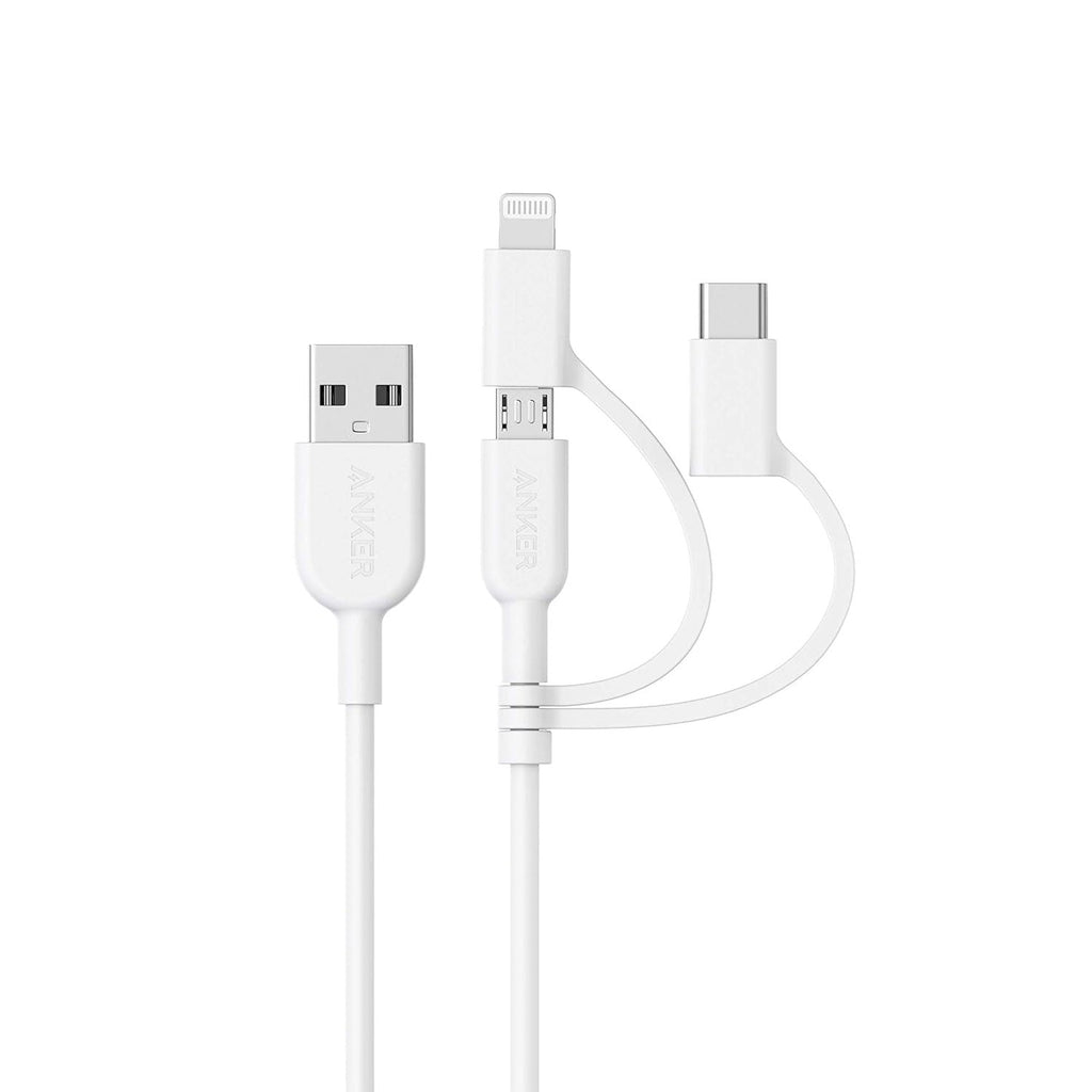 Anker PowerLine II 3 in 1 Cable 0.9M White buy at a reasonable Price in Pakistan.