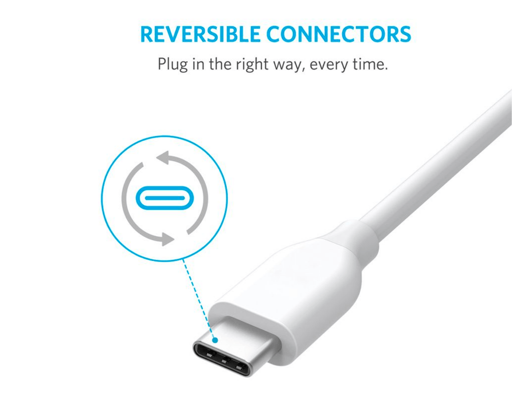 Anker PowerLine USB to Type C Cable 0.9M White - Al Hamd Tech