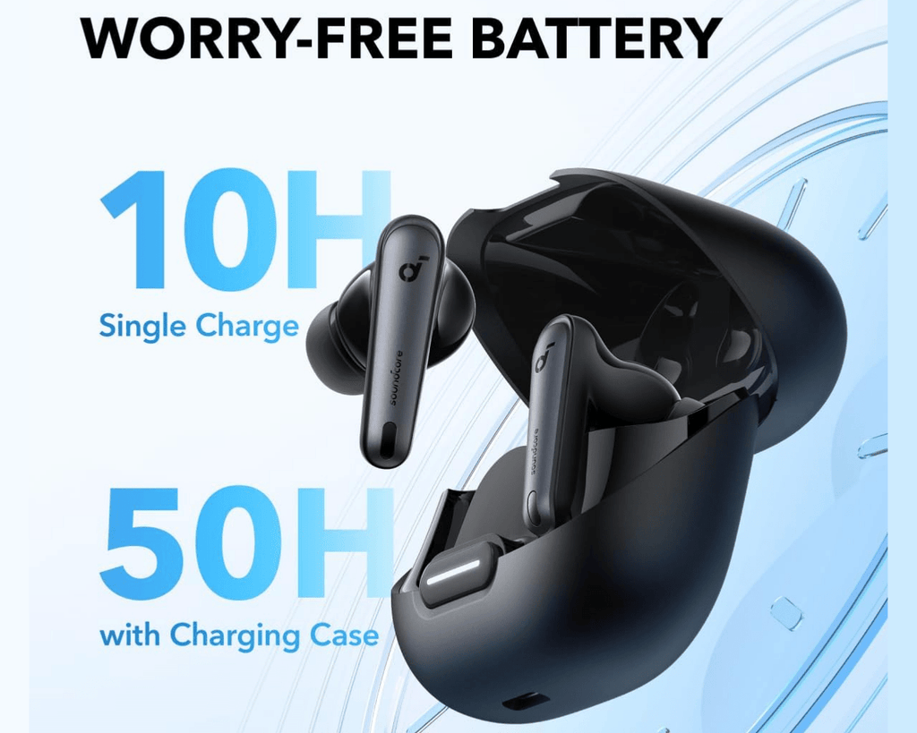 Anker Soundcore Liberty 4 NC Bluetooth Earbuds Black in Pakistan.