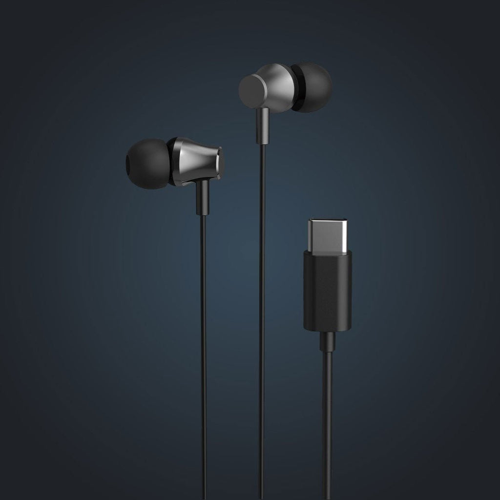 Awaaz Vibe Type C Earphones Black AV002 - Al Hamd Tech