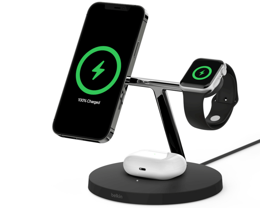 Belkin 3 in 1 Wireless Charger with MagSafe 15W BOOST↑CHARGE™ PRO - Al Hamd Tech