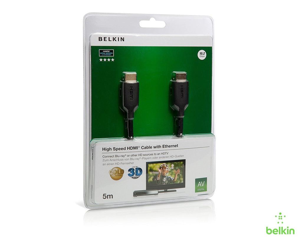 Belkin HDMI Cable Ethernet, 4K, 5M - Al Hamd Tech