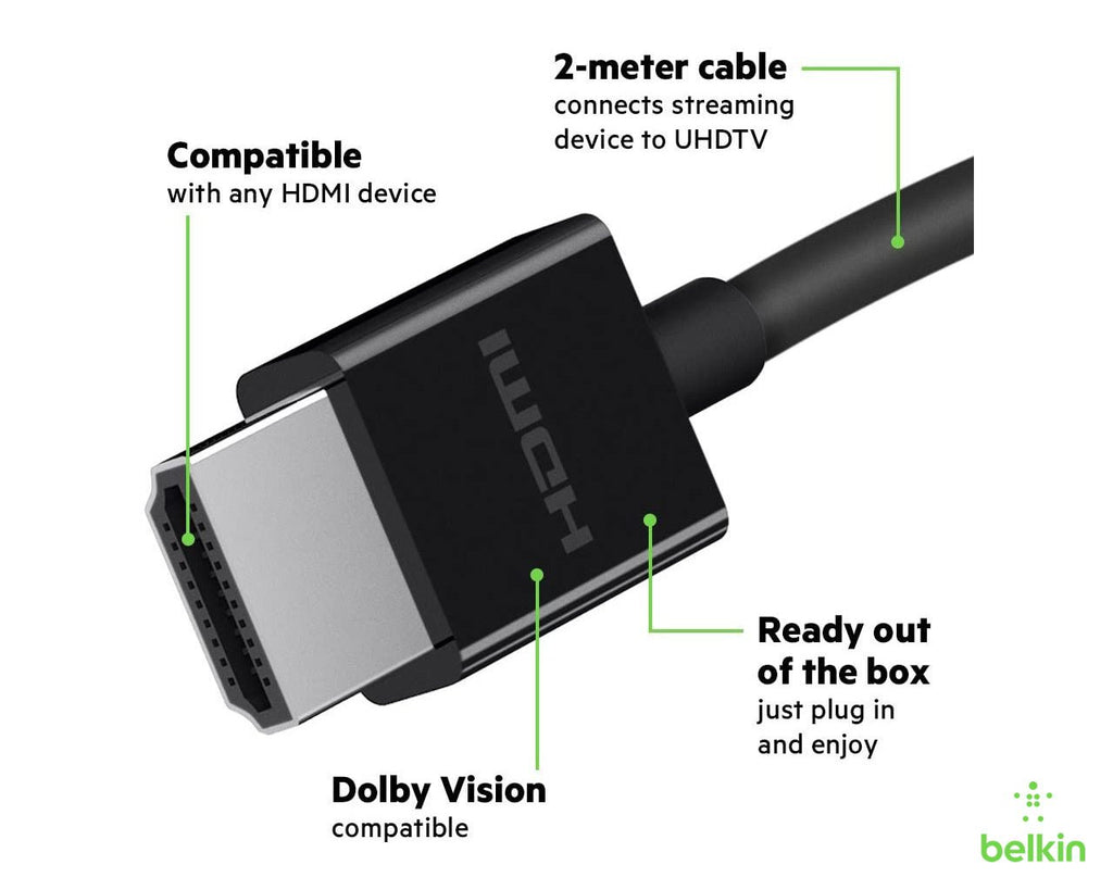  Belkin Ultra HD High Speed AV10175bt2M-BLK HDMI Cable in Pakistan