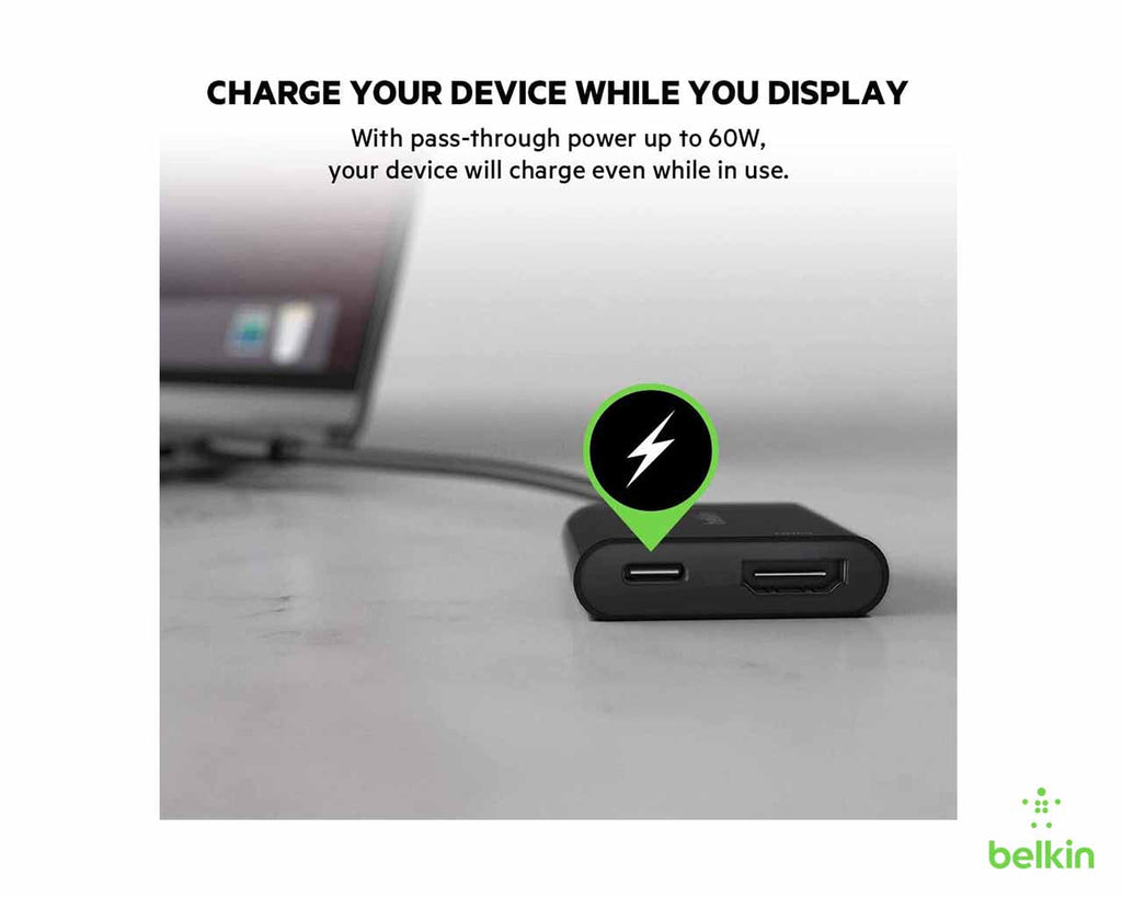 Belkin USB - C to HDMI + Charge Adapter - Al Hamd Tech