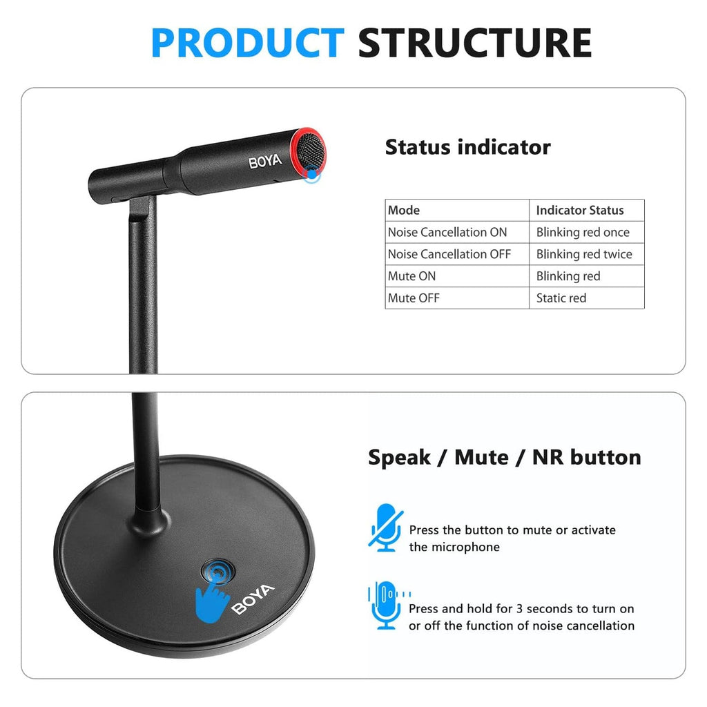 Boya BY-CM1 Desktop USB Type C Microphone now available at good Price in Pakistan.