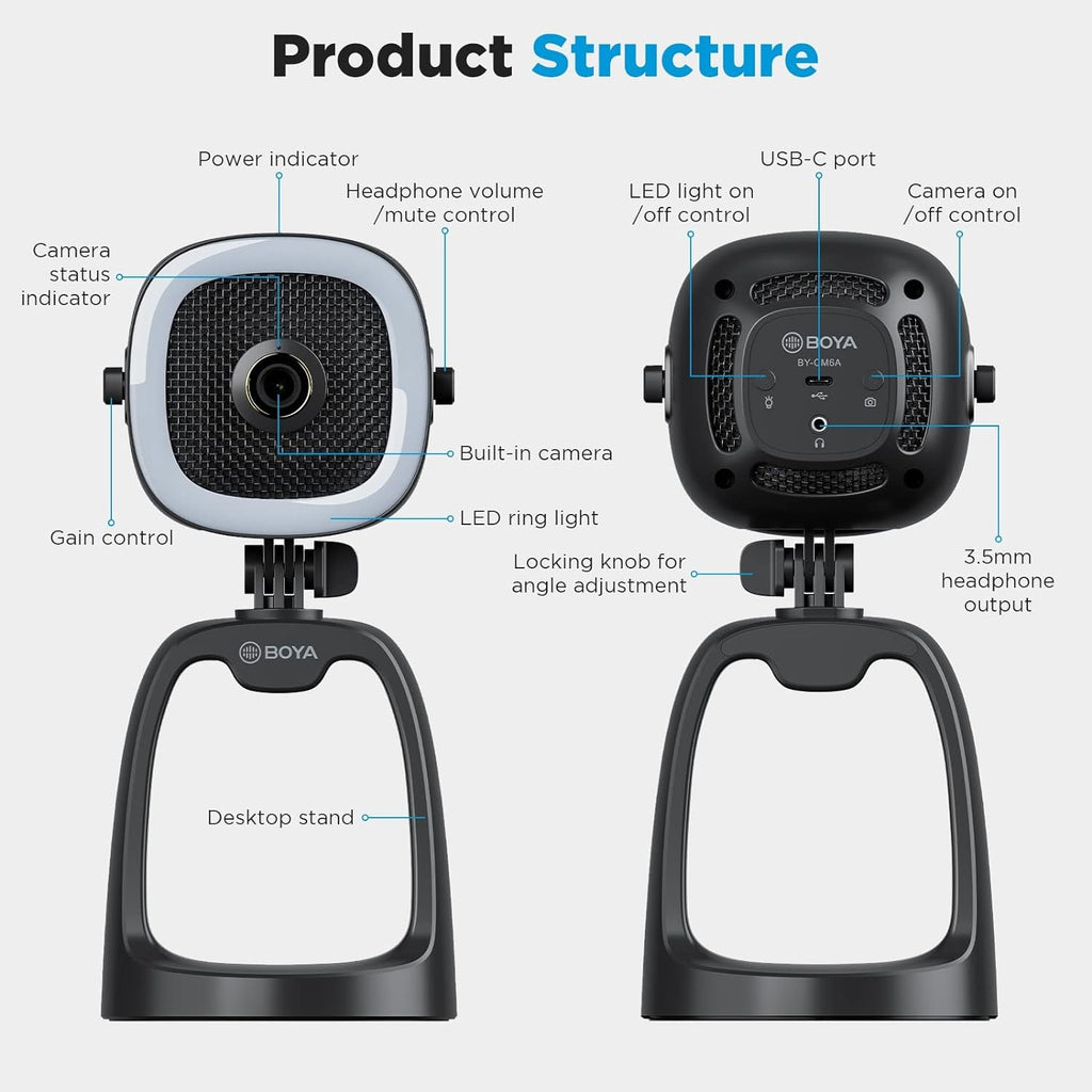 Boya BY - CM6A All in One USB Micrphone - Al Hamd Tech