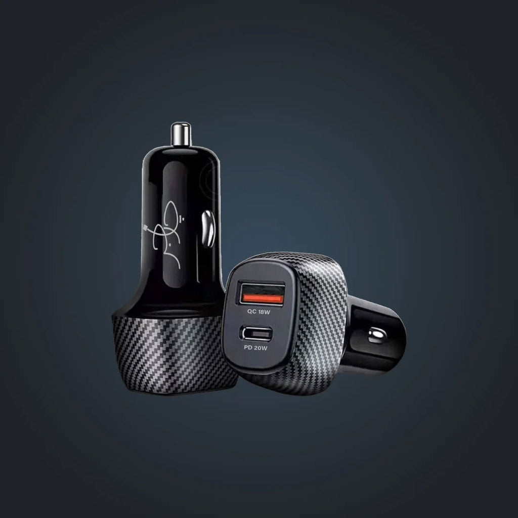 Charger Voyager Dual Port Car Charger 38W Black FC-004 available in Pakistan.