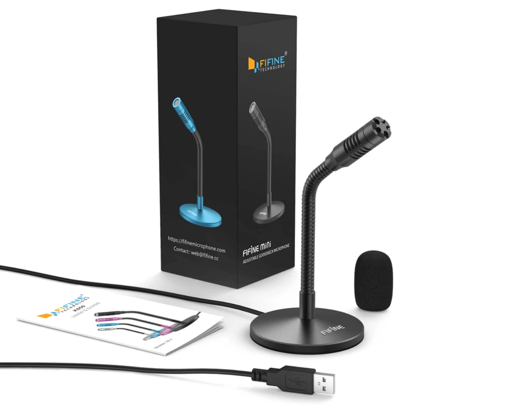 Fifine K050 USB Microphone Mini With Adjustable Gooseneck - Al Hamd Tech