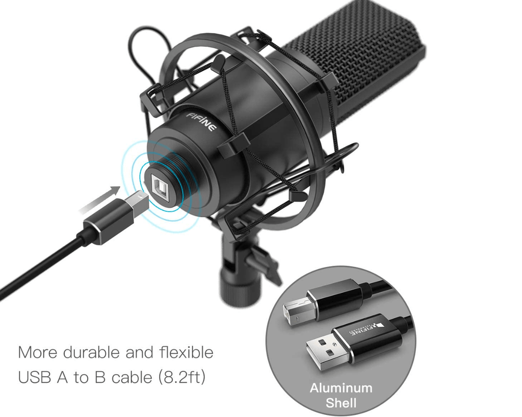 Fifine K780 USB Microphone Bundle - Al Hamd Tech