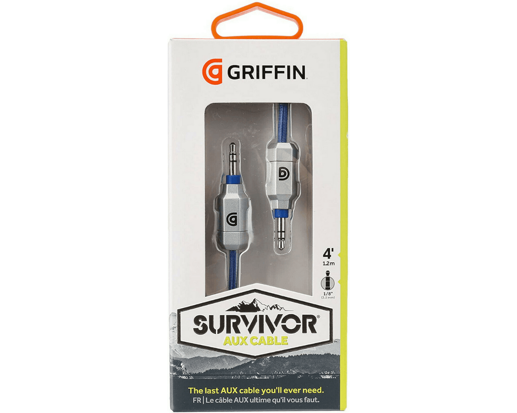 Griffin Technology Survivor Aux Cable 1.2M / 4Ft - Al Hamd Tech