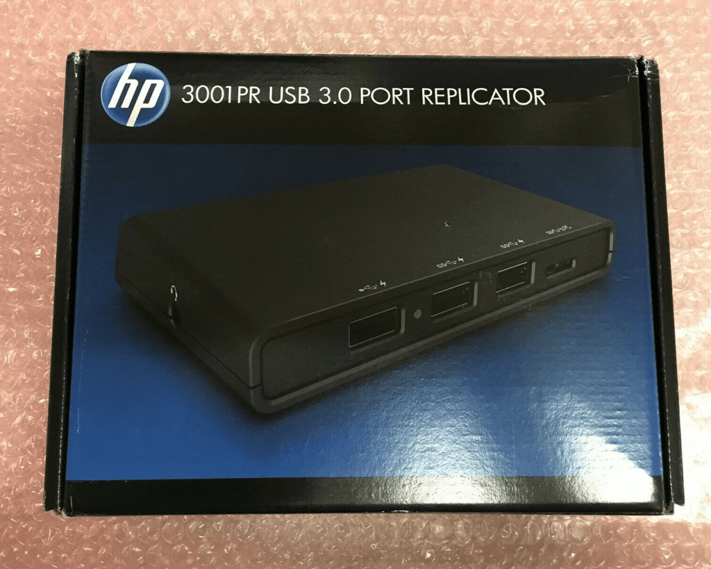 HP 3001pr USB 3.0 Port Replicator Docking station VGA, HDMI - Al Hamd Tech