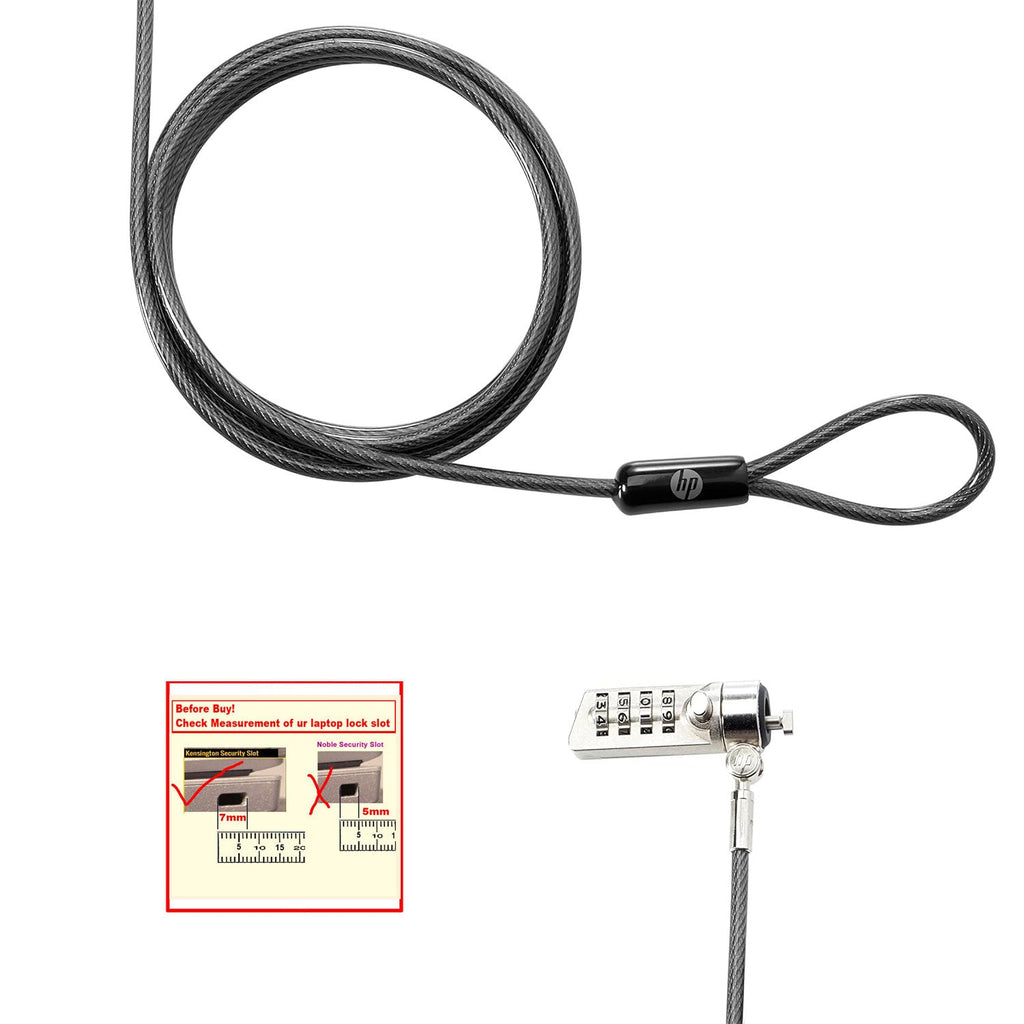 HP 591699-001 Combination Type Notebook Lock K-Slot 7 mm 1.8M available in Pakistan