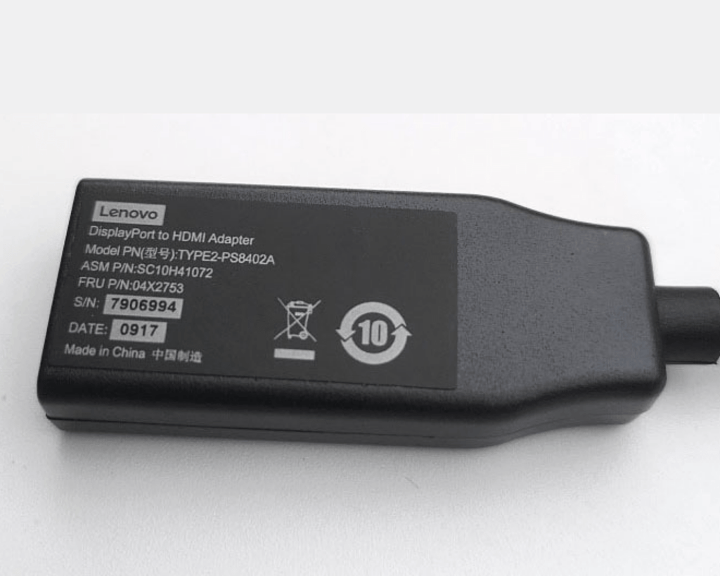 LENOVO 04X2753 Display Port DP to HDMI 1.4 Female Dongle Adapter - Al Hamd Tech