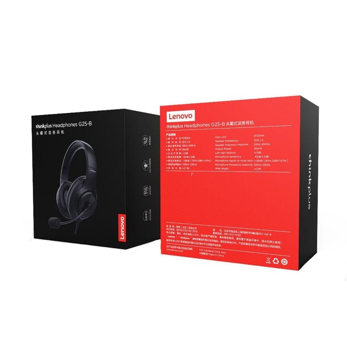 Lenovo ThinkPlus G25 - B USB Headphones Black - Al Hamd Tech