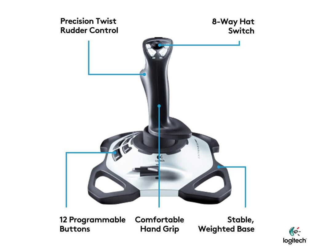 Logitech Extreme 3D Pro Joystick - Al Hamd Tech