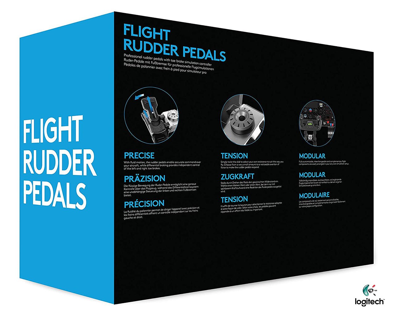 Logitech G Flight Rudder Pedals Professional Simulation Best Price – Al ...
