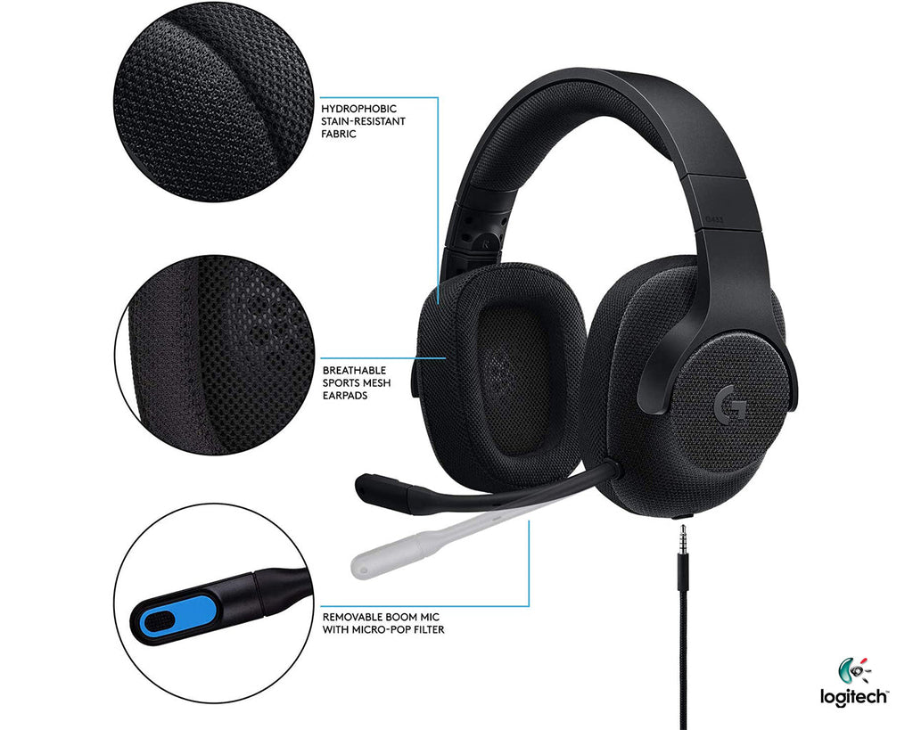 Logitech G433 Wired Gaming Headset - Al Hamd Tech