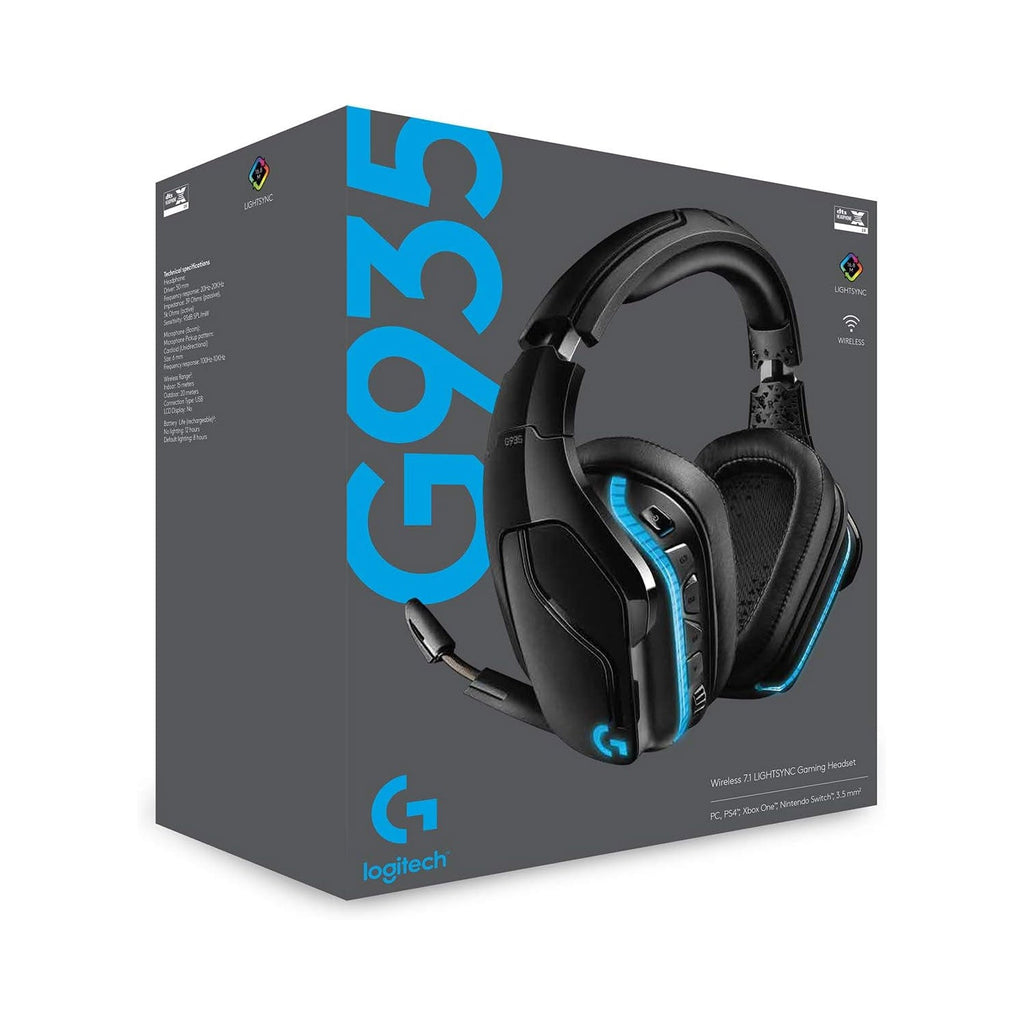 Logitech G935 Wireless 7.1 Light Sync Gaming Headphones available in Pakistan