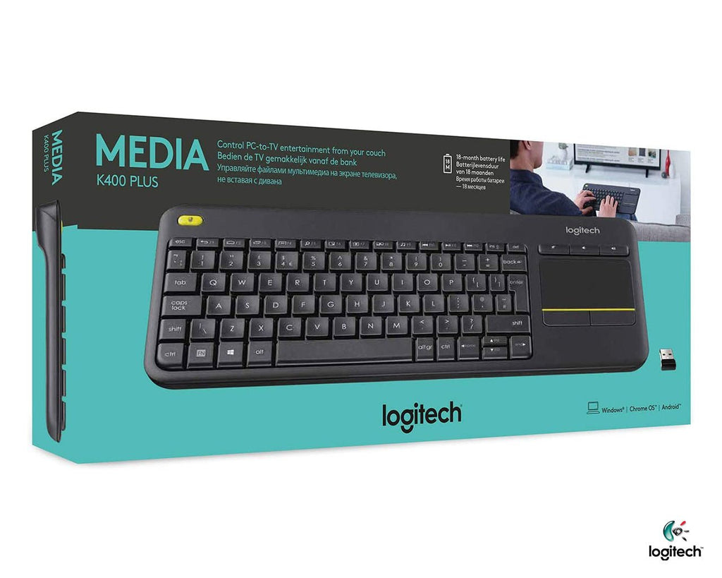 Logitech K400 Plus Wireless Touch TV Keyboard - Al Hamd Tech