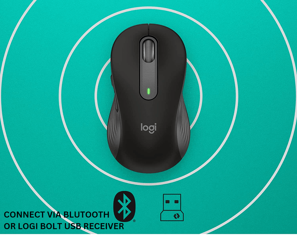 Logitech M650L Wireless Mouse Black in Pakistan.