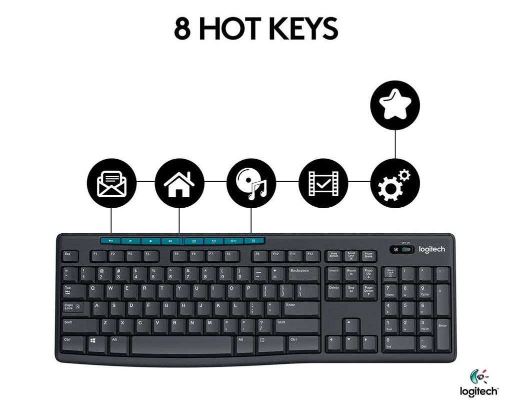 Logitech MK275 Wireless Keyboard and Mouse Combo - Al Hamd Tech