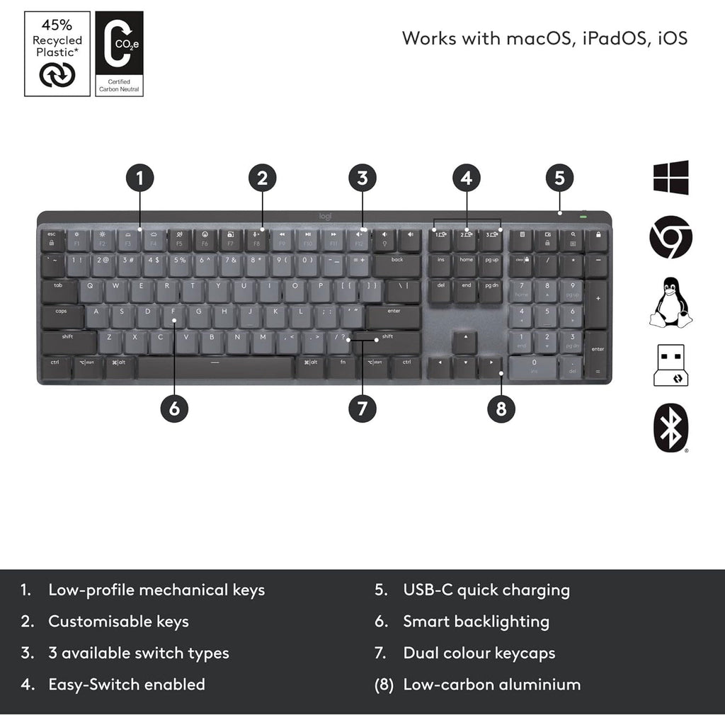 Logitech MX Mechanical Wireless Keyboard  buy at best Price in Pakistan.