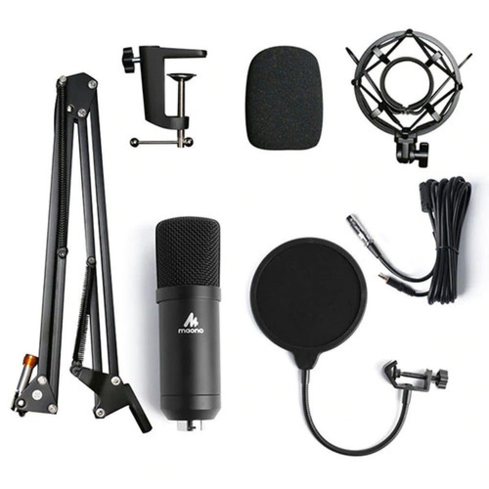 Maono AU - A03 Condenser Podcasting Microphone Kit Black - Al Hamd Tech