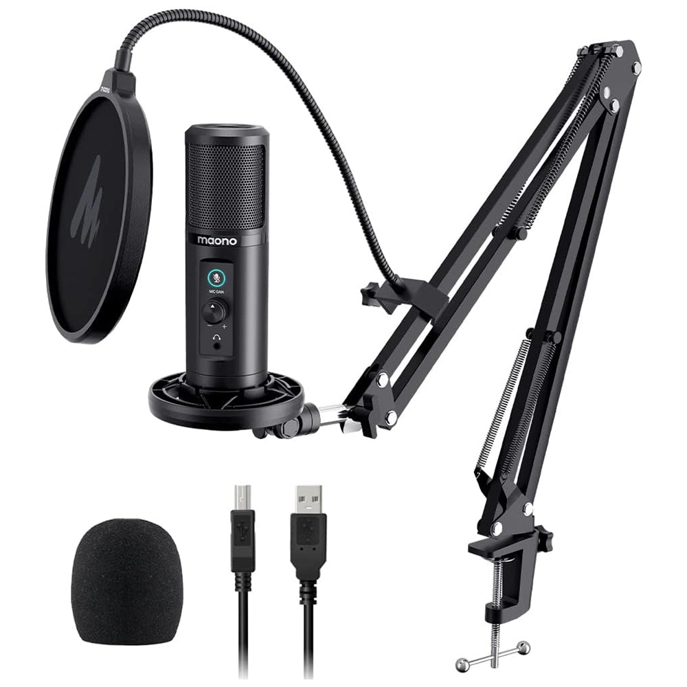 Maono AU - PM422 Monitorable USB Condenser Microphone Kit Black - Al Hamd Tech