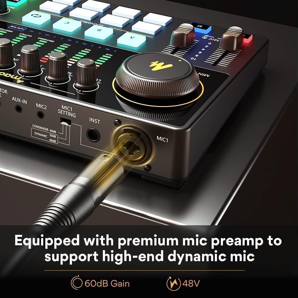 Maono Caster E2 Podcasting Mixing Console - Al Hamd Tech