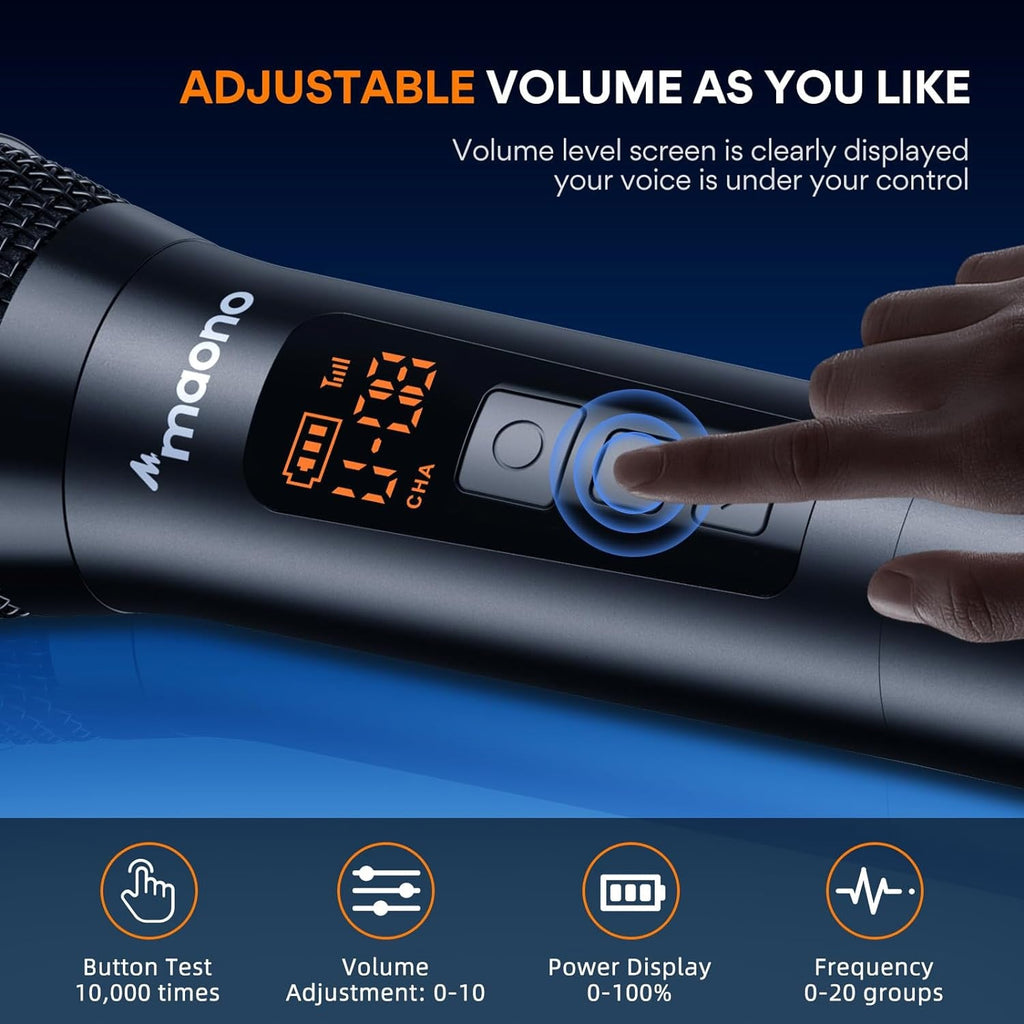 Maono WM760 A1 Handheld Wireless Microphone Black available in Pakistan.