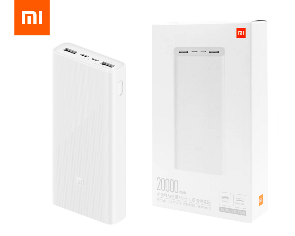 Mi 20000 MAH Power Bank 18W White - Al Hamd Tech