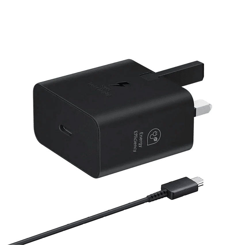 Samsung Type C Wall Charger 25W 3 Pin Black with cable buy at best price in pakistan