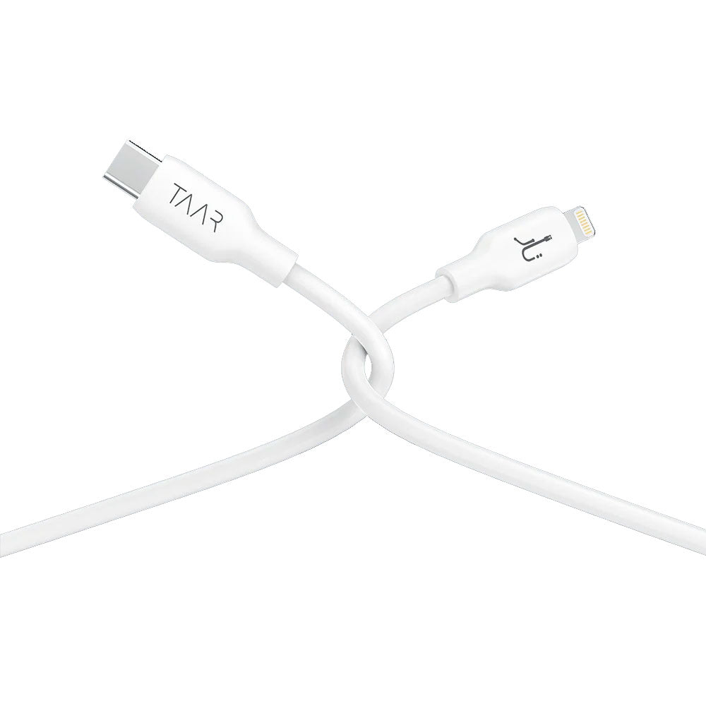 Taar Prime Type C to Lightning Cable 1M 30W White available in Pakistan