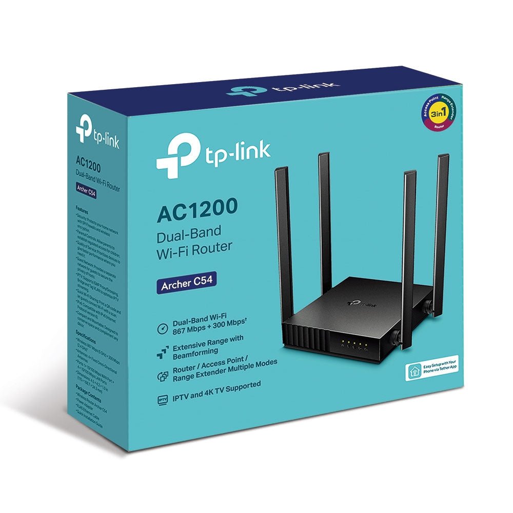 Tp Link Archer C54 Dual Band AC1200 Router buy at a reasonable Price in Pakistan.