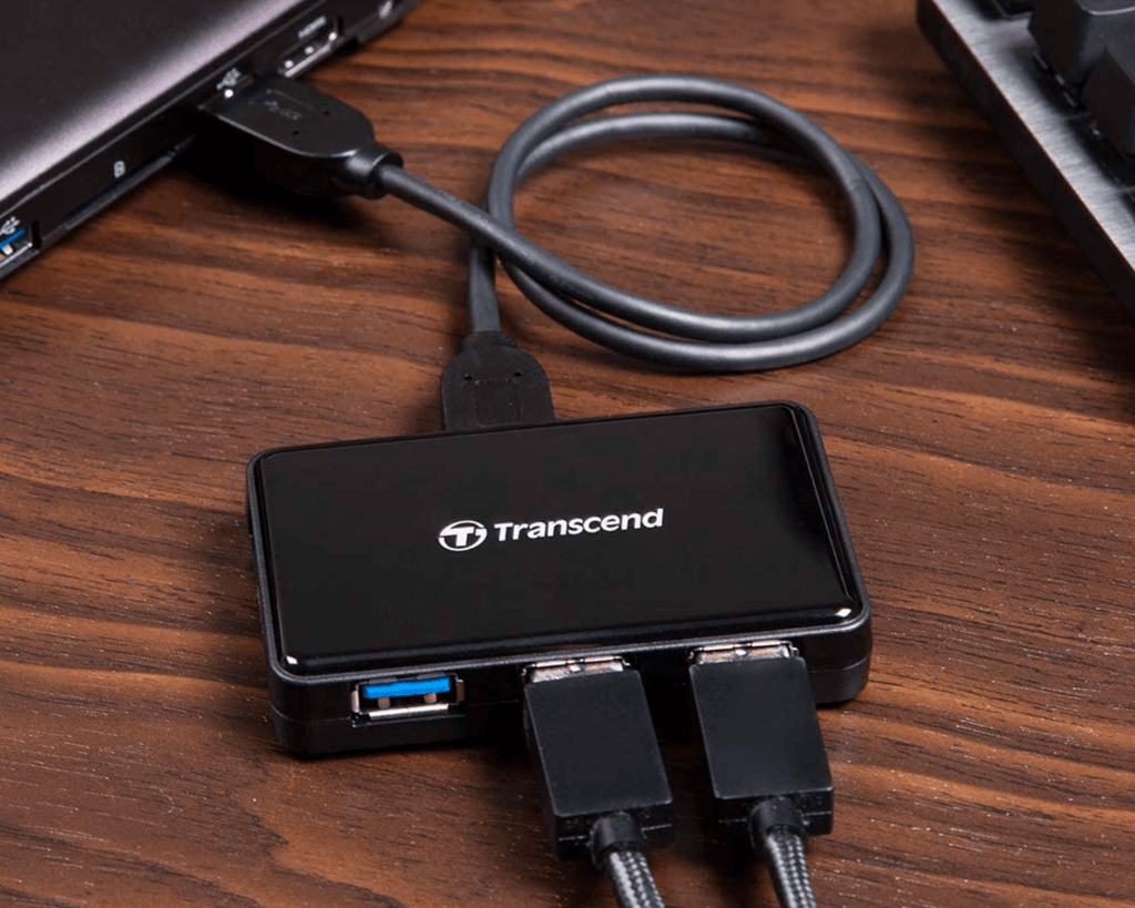 Transcend 4 Port USB Hub with Adapter HUB3 - Al Hamd Tech