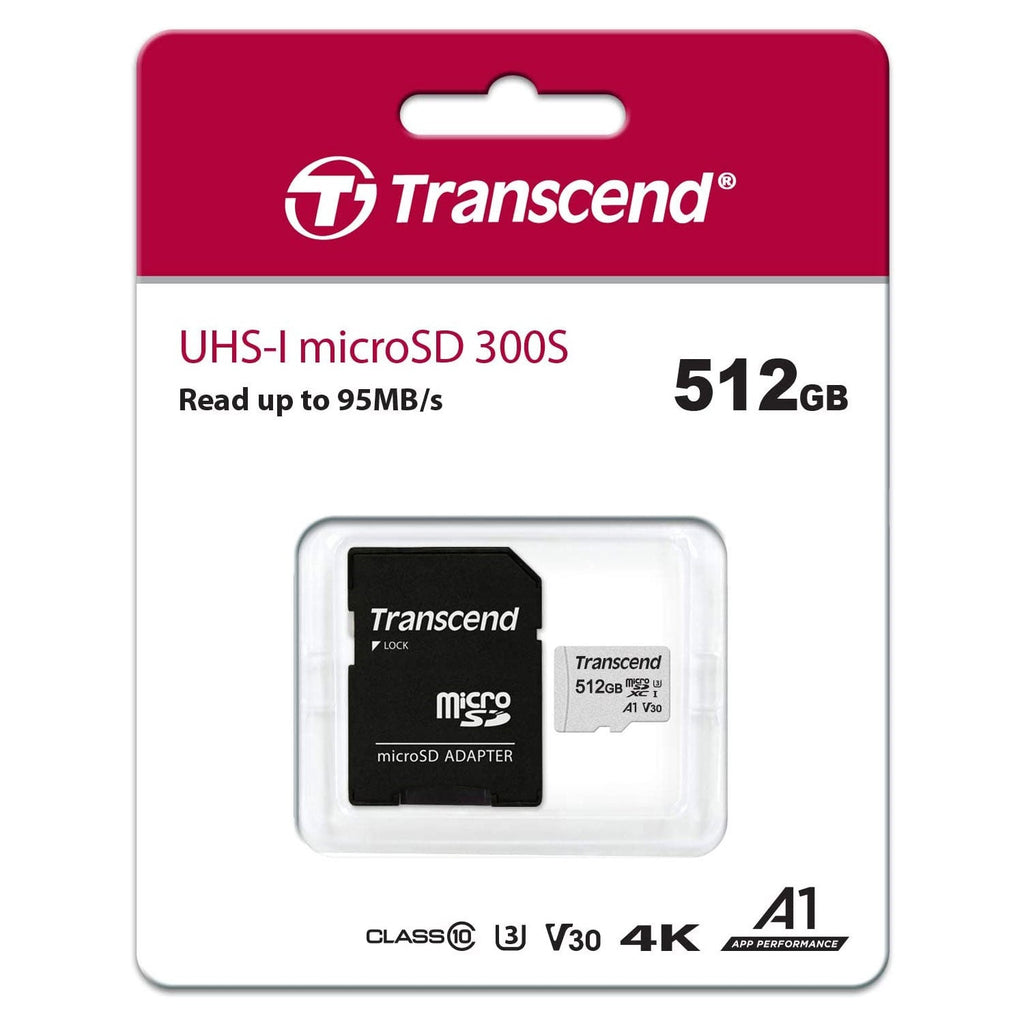 Transcend Micro SD 300S TS512GUSD300S-A available in Pakistan.