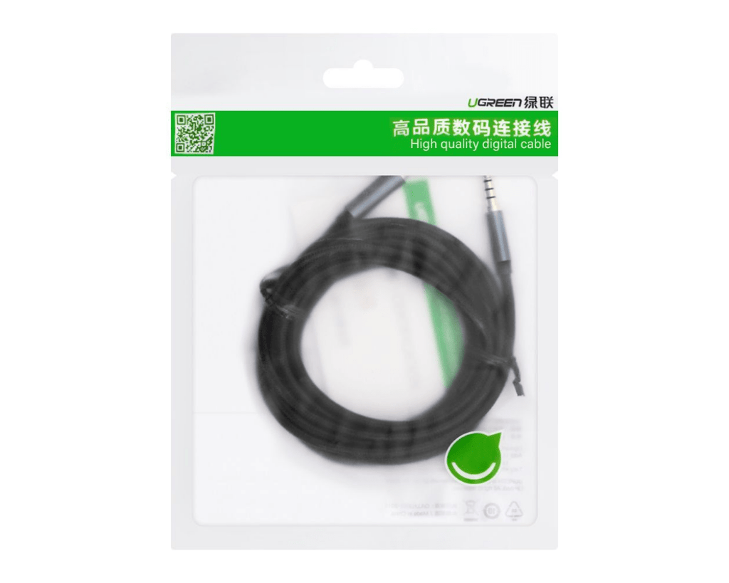 UGREEN 3.5mm Extension Audio Cable 2M Black 40675 - Al Hamd Tech